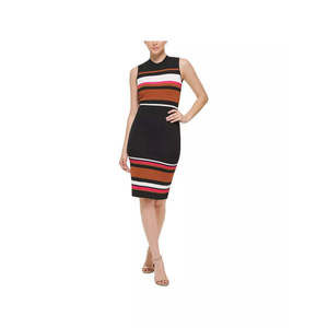 VINCE CAMUTO Womens Black Unlined Pullover Sleeveless Sweater Dress PS